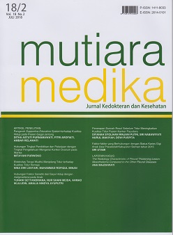 Jurnal Mutiara Medika : Jurnal Kedokteran dan Kesehatan, 2022