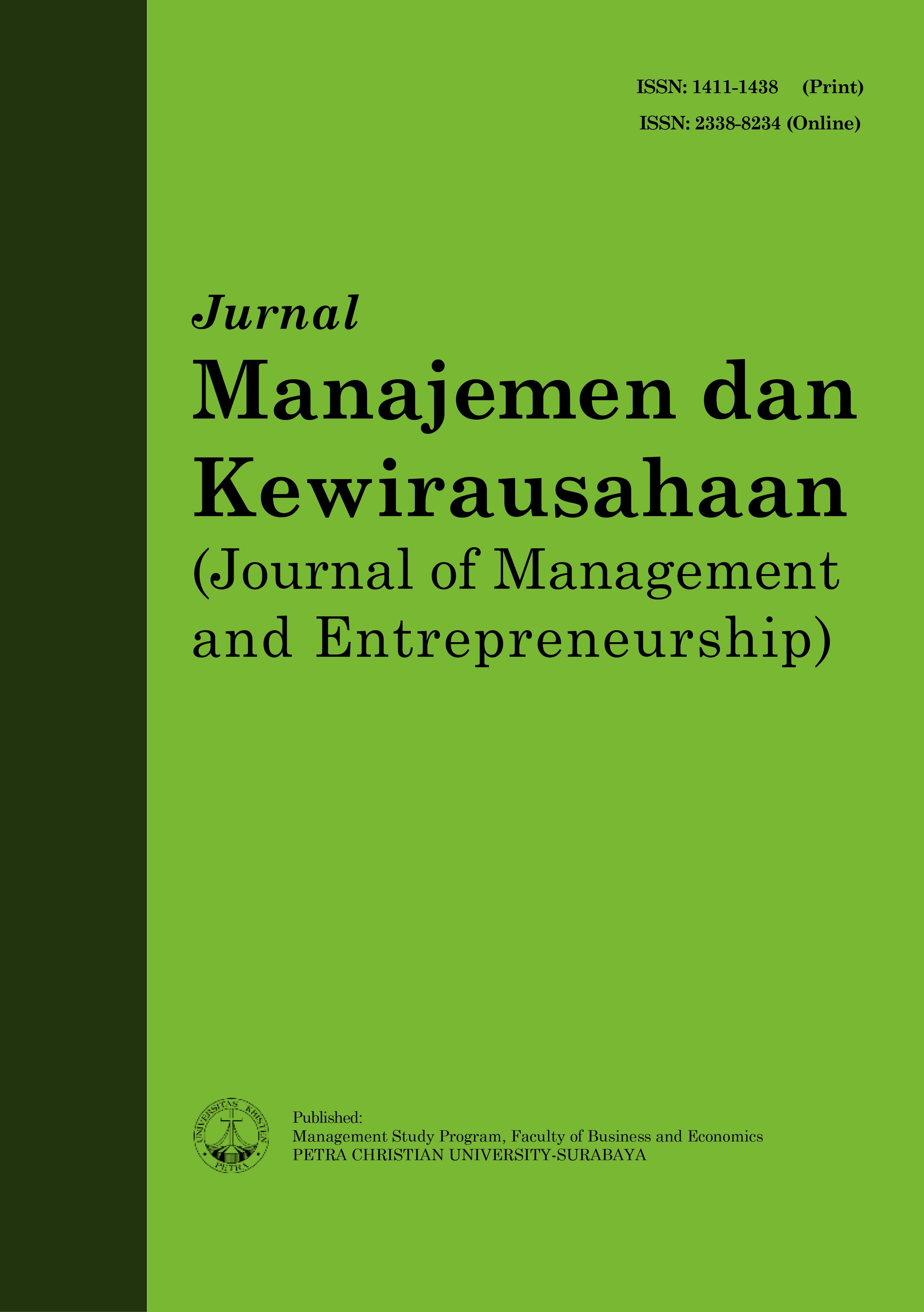 Jurnal Manajemen & Kewirausahaan, 2020
