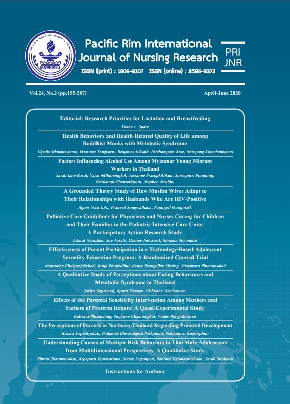 Journal : Pasific Rim International Journal Of Nursing Research, 2020