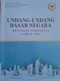 Image of Undang-undang dasar negara republik indonesia 1945