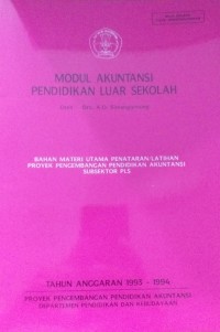 Modul Akutansi Pendidikan Luar Sekolah