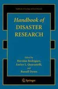 Image of E-Book : Handbook of Disaster Research