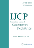International Journal of Contemporary Pediatrics,