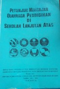 Petunjuk Mengajar Olahraga Pendidikan di Sekolah Lanjutan Atas