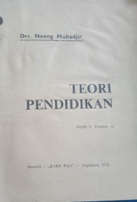 Teori Pendidikan
