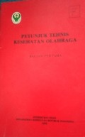 Petunjuk Tehnis Kesehatan Olahraga