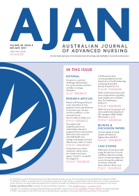 Journal : Australian Journal of Advanced Nursing (AJAN) , 2018