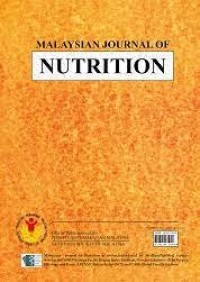 MALAYSIAN JOURNAL OF NUTRITION,