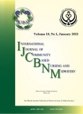 International Journal of Community Based Nursing & Midwifery, 2018