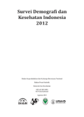 E-Book : Survei Demografi dan Kesehatan Indonesia 2012