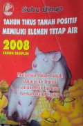 Tahun tikus tanah positif memilliki elemen tetap air
