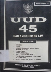 Image of UUD 45 Dan Amendamen I-IV