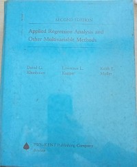 Applied regression analysis and other multivariable methods