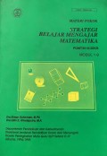 Strategi belajar mengajar matematika