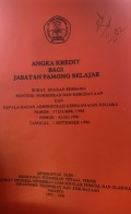 Angka Kredit Bagi Jabatan Pamong Belajar