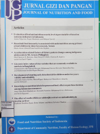 Image of jurnal gizi dan pangan, 2021