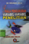 Skala Pengukur Variabel- Variabel Penelitian