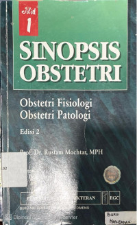 Image of Sinopsis Obstetri : Obstetri Fisiologi Obstetri Patologi