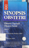 Sinopsis Obstetri : Obstetri Operatif Obstetri Sosial