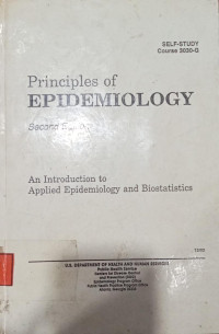 Image of Principles Of Epidemiology : An Introduction To Applied Epidemiology And Biostatistics