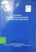 Pedoman Pelaksanaan Advokasi Pencegahan Kebutaan
