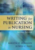 E-Book : Writing for Publication in nursing