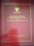 Upaya Pencegahan dan penanggulangan korupsi pada pengelolaan sumber daya alam