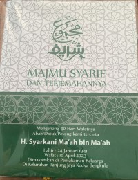 Majmu Syarif dan Terjemahannya