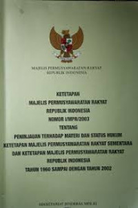 Image of Ketetapan Majelis Permusyawaratan Rakyat Republik Indonesia tahun 2022