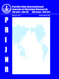 Pasific Rim International Journal Of Nursing Research, 2024