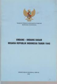 Image of Undang-Undang Dasar Negara RI 1945