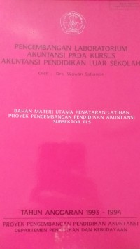 Pengembangan Laboratorium  Akutansi pada Kursus Akutansi Pendidikan Luar Sekolah