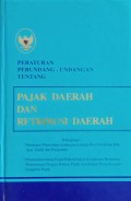 Peraturan Perundangan-Undangan Tentang Pajak Daerah dan Retribusi Daerah