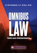 Omnibus Law : Teori  dan Penerapannya