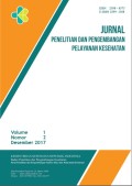 Jurnal Penelitian Dan Pengembangan Pelayanan Kesehatan, 2019