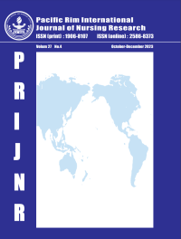 Journal : Pasific Rim International Journal Of Nursing Research,