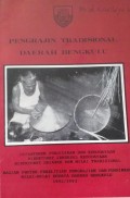 Pengrajin Tradisional Daerah Bengkulu
