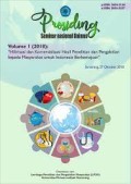 Prosiding : Hilirisasi dan Komersialisasi Hasil Penelitian dan Pengabdian kepada Masyarakat untuk Indonesia Berkemajuan, 2018