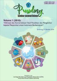Image of Prosiding : Hilirisasi dan Komersialisasi Hasil Penelitian dan Pengabdian kepada Masyarakat untuk Indonesia Berkemajuan, 2018